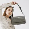 Sacs de soirée Sac en cuir véritable pour femme Crocodile Motif Messenger Qualité de couleur unie de haut niveau