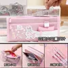 ペンシルバッグTulx Pencil Pouch Pencil Case Kawaiiバッグかわいいバッグ韓国文房具を学校に戻る鉛筆バッグかわいいペンシルケースJ230306