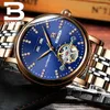 Relojes de pulsera Suiza BINGER Reloj para hombres Diamante de lujo Acero inoxidable completo Zafiro Calidad superior Relojes mecánicos para hombres B-1173-6