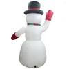 Dekoracje świąteczne 2.4M LED LED AIR BONDMAT SNOWMAN Z BLOWAND Garden Outdoor Els Decor Układ Figur