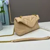 LouLou Kettentasche Messenger Bags Damen Umhängetaschen Handtaschen Echtes Leder Geldbörse Schulterhandtasche Gold Hardware Magnetschnalle