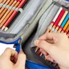 Pencil Bags Large Capacity 72 Holes Zipper Pencil Case Zipper Closure Pen Bag Polyester Stationery Storage Pencil case School Office Supply J230306