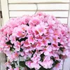 Decorative Flowers 5 Petals Orchid Fake Flower Party Decoration Simulation Artificial Wedding Christmas Garden Wall Hanging Basket