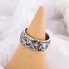20% off all items 2023 New Luxury High Quality Fashion Jewelry for double leopard women's Thai silver tiger head carved pattern ring opening
