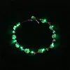 Flitsende LED -haarbanden snaren Glow Flower Crown hoofdbanden Licht feest Rave Floral Garland Liminous Decorative Wrans