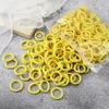 100 st/set flickor små 3 cm elastiska hårband färgglada barn nylon scrunchie pannband barn hästsvanshållare hårtillbehör