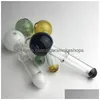 喫煙パイプColorf XXL Glass Oil Burner Pipe with Thick Pyrex 40mm Large Bowls 4.8インチカラーフィルターチップハンドドロップ配信HO95