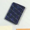 Portefeuille de cartes de carte de luxe bleu à 3 taille portefeuille pour hommes de concepteur pour femme pour femme multiple support de monnaie vintage bourses de cartes de cartes imprimées