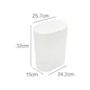 Waste Bins 8L Plastic Slim Trash Can with Lid Wastebasket Kitchen Bathroom Toilet Bin Waterproof Narrow Seam Garbage Container Bin 230306