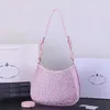 Evening Bags Cleo Imitation Crystal Embellished Satin Shoulder Bags women Designer Handbags