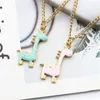 Подвесные ожерелья в Европе и Соединенные Штаты, продающие модные ожерелье жирафа, супер милые животные нефтяные украшения