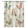 Curtain Butterfly Flower Love Flowers Dot Fruit Window Made Finished Drapes Home Decor Kids Room Treatments Curtains