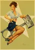 Sexy Pin up Girl Collection Retro Metal Painting Poster Kraft Paper Printed Sexy Lady Beauty Art Posters Wall sticker Home Room Decor 30X20cm W03