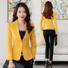 Damespakken Blazers Hoogwaardige Women Blazers Jacket Fall Office Lady Business Formal Wear Small Pak Single Button Blazer Coat Mujer Y89 230306