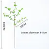 Dekorativa blommor Artificial Plant Branch 95cm/37.4 tum långa stamgröna grenar falska japanska andromeda plastbuskar för hemmakontorsbutik