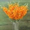 Decorative Flowers 5Pc Artificial Flocking Delphinium Silk Flower Wedding Decor Arrangement El Home Fake Pography Props