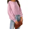 Vrouwen Blouses Chiffon Top 2023 Lente Zomer Ronde Hals Lotusblad Mouw Trui Losse Casual Bontbal Kant Mode Shirt