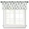 Rideau De Noël Plaid Arc Bonbons Court Tulle Chambre Sheer Fenêtre Rideaux Pour Cuisine Salon Décor Voile Rideaux