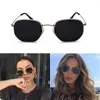 Lunettes de soleil 2023 Vintage hommes femmes carré métal cadre lunettes de soleil femme été Style nuances hexagone lunettes de soleil UV400 Okulary