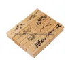 Stempels yoofun vintage houten rubberen bloem mooie dame standaard postzegelafdichting voor plakboekjournals