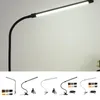Masa lambaları USB Tırnak Sanatı Aydınlatma Lambası Şarj Edilebilir Klips Masaüstü İş Işığı Ayarlanabilir 3 Mod 10 Bilgisayar için Parlaklık Seviyeleri