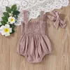 Mumpsuits Baby Summer Summer Mumpsuit Roup Solid Color Ruched Costa