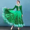 Stage Wear Shiny Ballroom Competition Dresses For Women Rhinestone Designer Clothes Drag Outfits Waltz Dance Costume JL1755