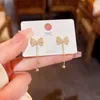 Dangle Earrings Titaniumエレガントな蝶ネクタイビーズ小さなギフト