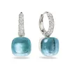 Ear Cuff High Quality Candy Style Pendant 23 Colors Crystal Drop Earring For Women Fashion Jewelry DE002 230306