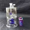 Narguilés Fleur Gourde Waterahu Bongs en verre Accessoires, Pipes à fumer en verre coloré mini multi-couleurs Pipes à main Meilleur cuillère en verre