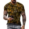 Camisetas masculinas 2023 Animal Bee 3D Camiseta de impressão Homens Mulheres Moda de verão