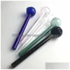 Smoking Pipes Xxl Big Bowl Oil Burner Glass Pipe With 5 Inch Thick Pyrex Clear Pink Blue Green Black Colorf Drop Delivery Home Garde Dhqme