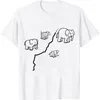 T-shirt da uomo 2023 T-shirt Elefanti Camicia Personalità Minimalista Animale Stampato Tee Street Casual Traspirante Morbido Fresco di alta qualità