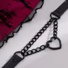 Choker hart ketting pu hangers voor vrouwelijke sieraden op de nek trendy 2023 grunge punk mijn bestellingen roestvrij staal