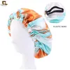 Beanies Beanie/Skull Caps ouder-kind slapende haarbonnetten voor moeder Kids Silk Satin Headwrap Care verstelbare dubbele laag hoofdomslag