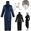 Anime Costumes Anime Jujutsu Kaisen Tatoo Toge Inumaki Cosplay Come Wig Top Pants Halloween Party School Uniform Full Sets Wigs Shoes Men Z0301