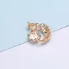 Broches haute qualité mignon Rhinstone pour femmes Animal opale broche cristal fête manteau robe vêtements bijoux accessoires