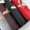 Top Luxe Écharpe Cachemire et Soie Mélange De Mode Couleurs Pashmina Hiver Chaud Marque Designer Lettre Châle Classique Motif Long 2023
