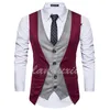 Men's Vests 2023 High-end Casual Suit Vest Brown With Light-colored