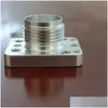 Petites pièces de machines de traitement Hinery Partsfactory Ventes directes Fabrication de précision Manchon de connexion carré en aluminium Drop D Dhdri