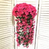 Decorative Flowers 5 Petals Orchid Fake Flower Party Decoration Simulation Artificial Wedding Christmas Garden Wall Hanging Basket