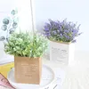 Decorative Flowers Lavender Leaves Plant Wedding Home Christmas Decoration Artificial Bouquet Fake Flower DIY Wreath Accessories
