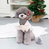 Hundebekleidung Wollkleidung für kleine Hunde Weihnachten Süßes Haustier-Shirt Weiche Welpen-Weihnachtskleidung mit Schleife Glocke Chihuahua Bichon