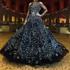 Partykleider 2023 neues Damenkleid mit vergoldeten Blättern und großem sexy langen Kleid mit Schwanzbankett-Abendkleid T230303