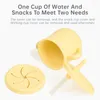 Чашки блюдцы детские силиконовые двойные крышки чашка кормления с ручкой Sippy BPA бесплатно малышам.