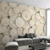 Tapeten Benutzerdefinierte 3D-Wandbilder Moderne Holzstruktur Po Tapete Wohnzimmer TV Sofa Home Decor Tuch Wasserdicht 3 D