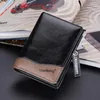 Wallets Fashion Men Zipper Card Holder High Quality Convenient Male Purse PU Leather Coin