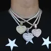 Colares de pendentes podem ser abertos coração P O colar cor de prata Icene