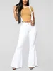 Women's Jean Vintage Skinny Spaghetti Strap Jumpsuits Flare Suspender Denim Trousers Overalls Wide Leg Bell Bottom Bib Pants 3XL 230306