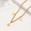 Luxury Necklace Designer Chain Chains Link Jewellery Heart Pendant Long Love Pendants Women Womens rostfritt stål Valentinsdag V2E3